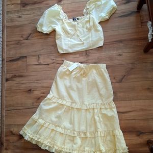 Yellow Two Piece Set